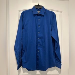 Blue Men’s Button down - Reaction Kenneth Cole Slim Fit stretch
